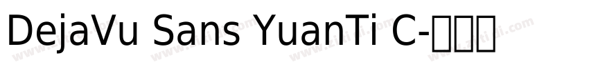 DejaVu Sans YuanTi C字体转换